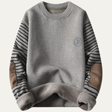 Brookvale | Men’s Patchwork Sleeve Knit Sweater