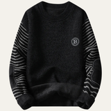 Brookvale | Men’s Patchwork Sleeve Knit Sweater