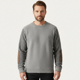 Brookvale | Men’s Patchwork Sleeve Knit Sweater